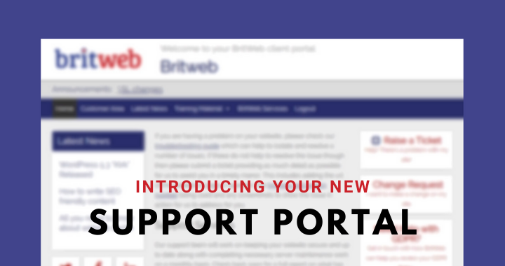 Introducing the BritWeb Support Portal
