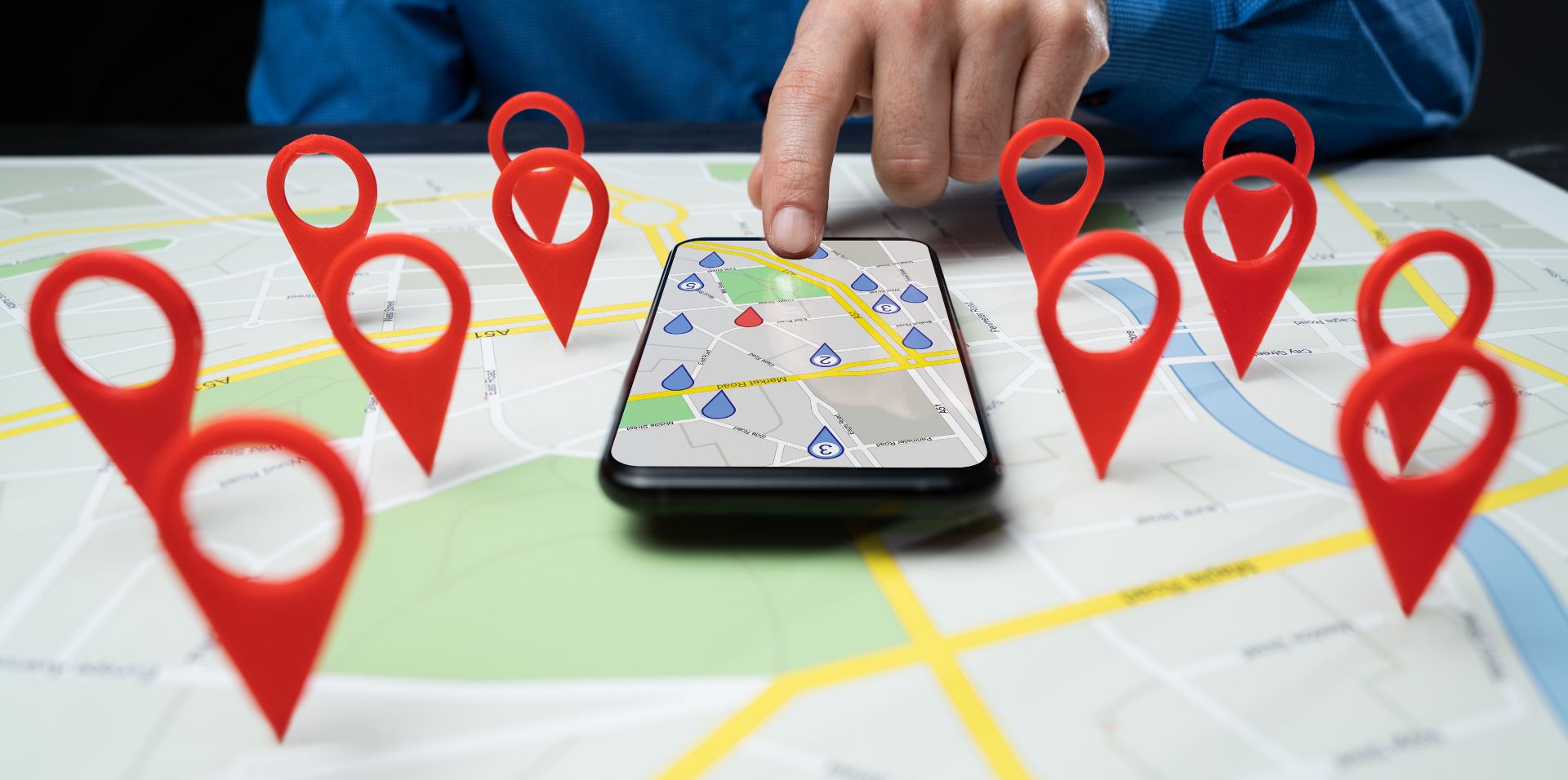 Map pin locations for a local SEO audit