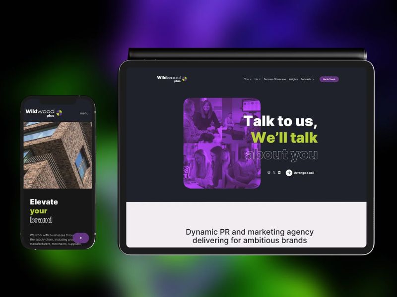 Wildwood Plus website design