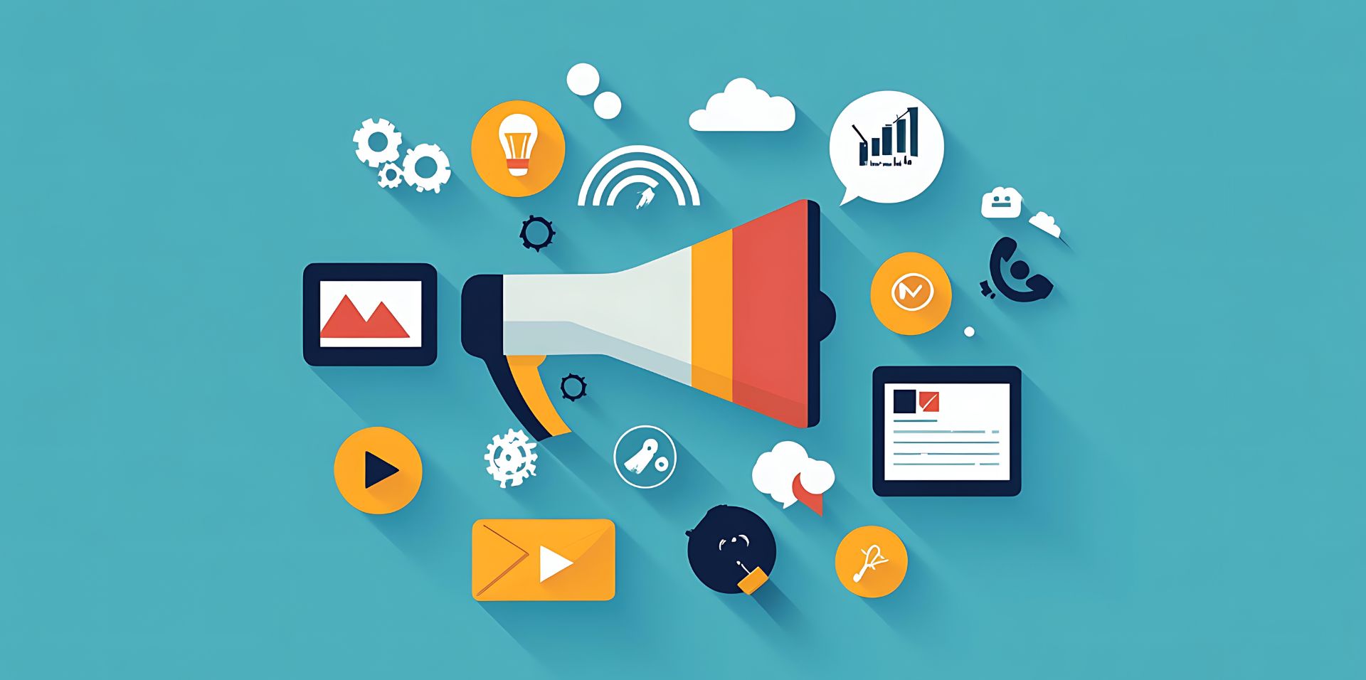 content marketing concept graphic