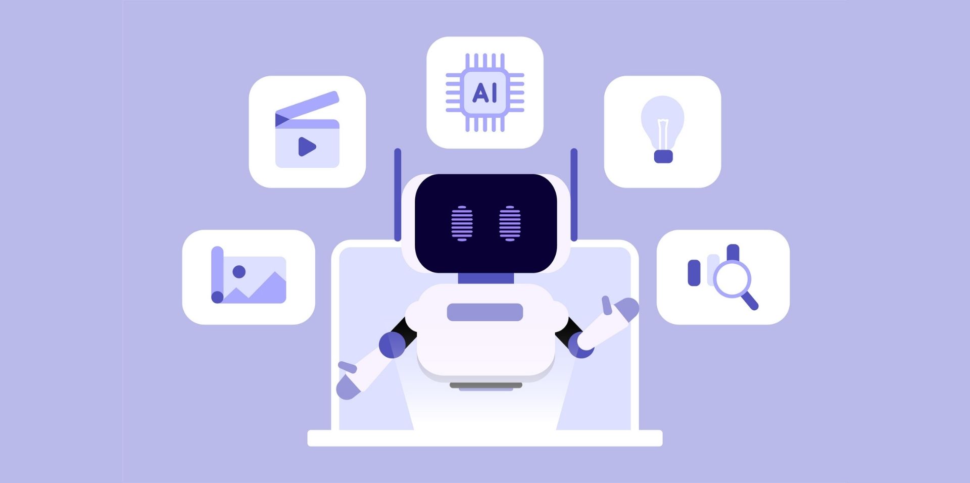AI robot graphic
